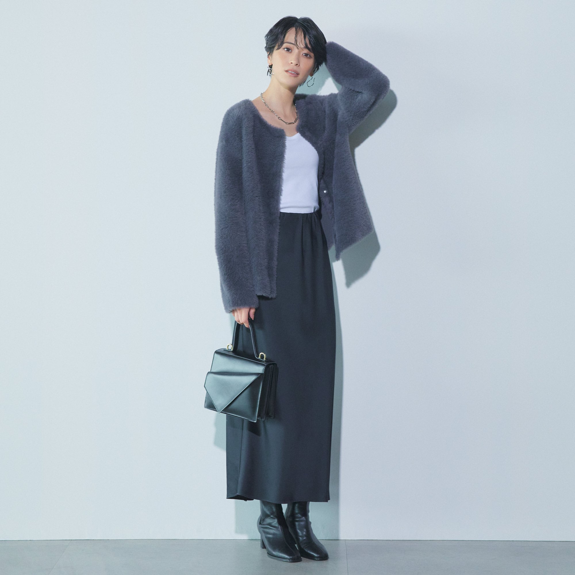 フェザーヤーン2WAYカーディガン