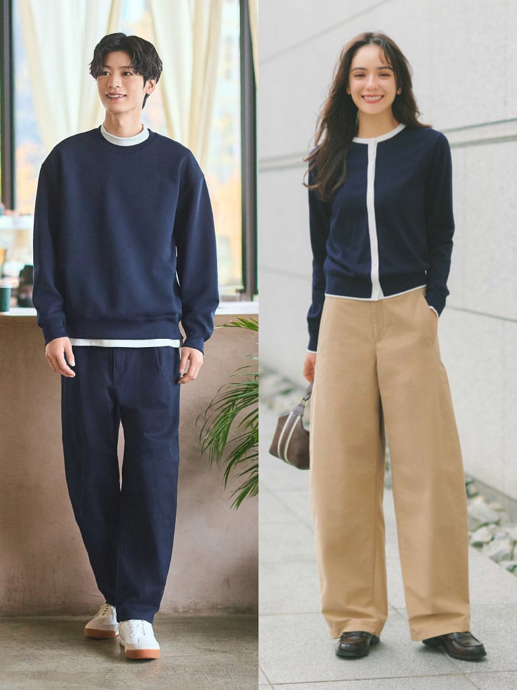 ユニクロ 今季イチ押しボトムス特集キービジュアル