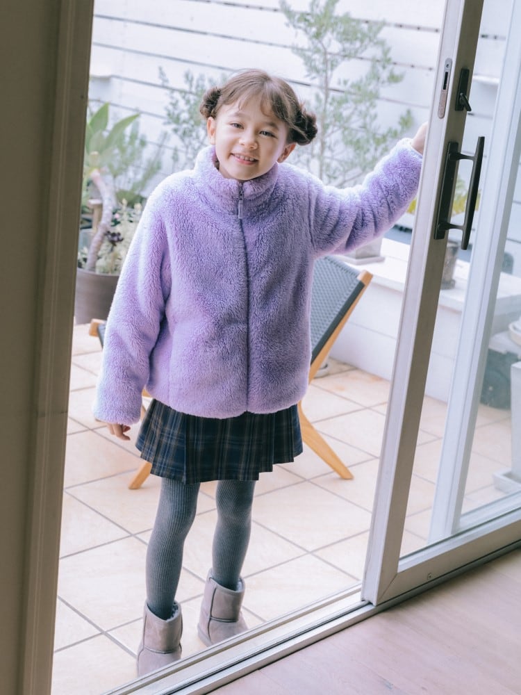 Jaket Fleece Lembut Ritsleting (Anak)