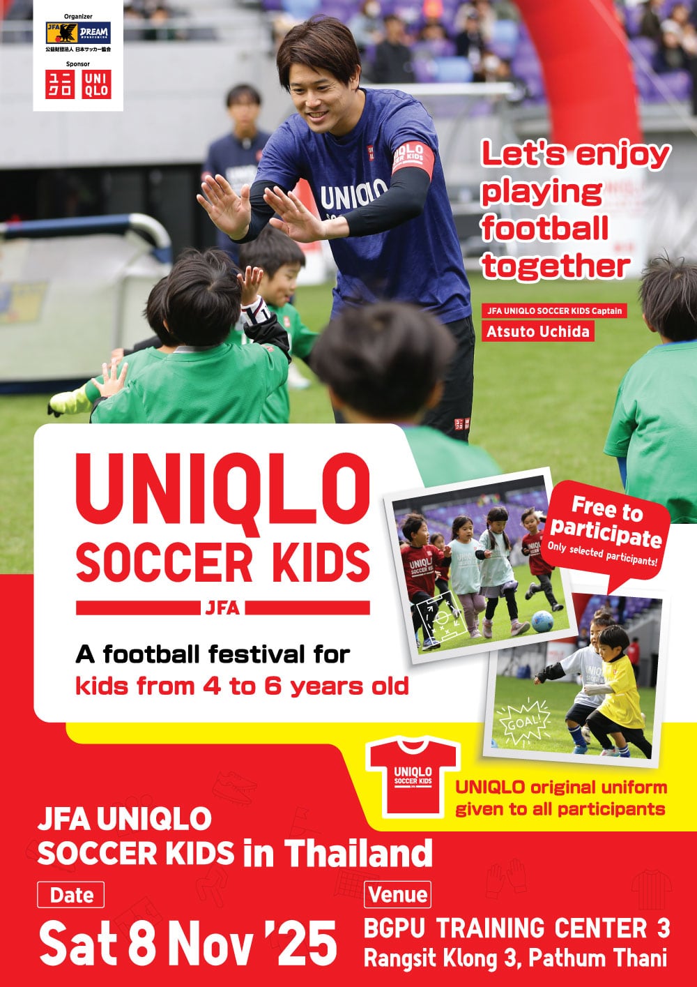 JFA UNIQLO SOCCER KIDS in Thailand