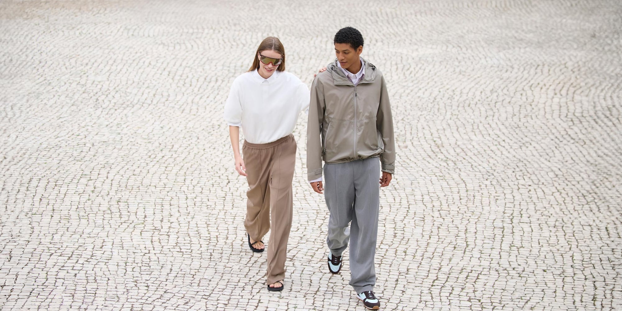 two models wearing UNIQLO : C Spring/Summer 2026