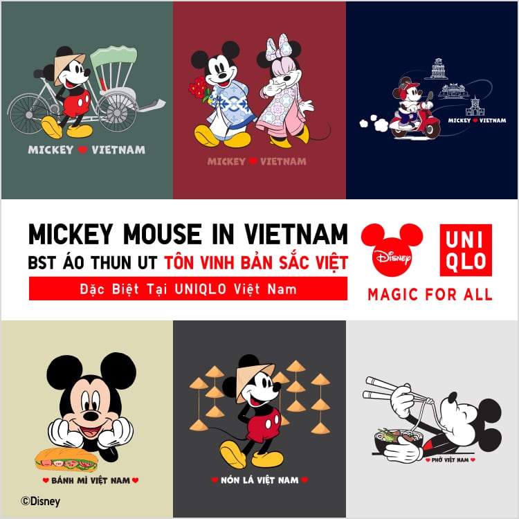 Lineup Mickey Mouse in Vietnam