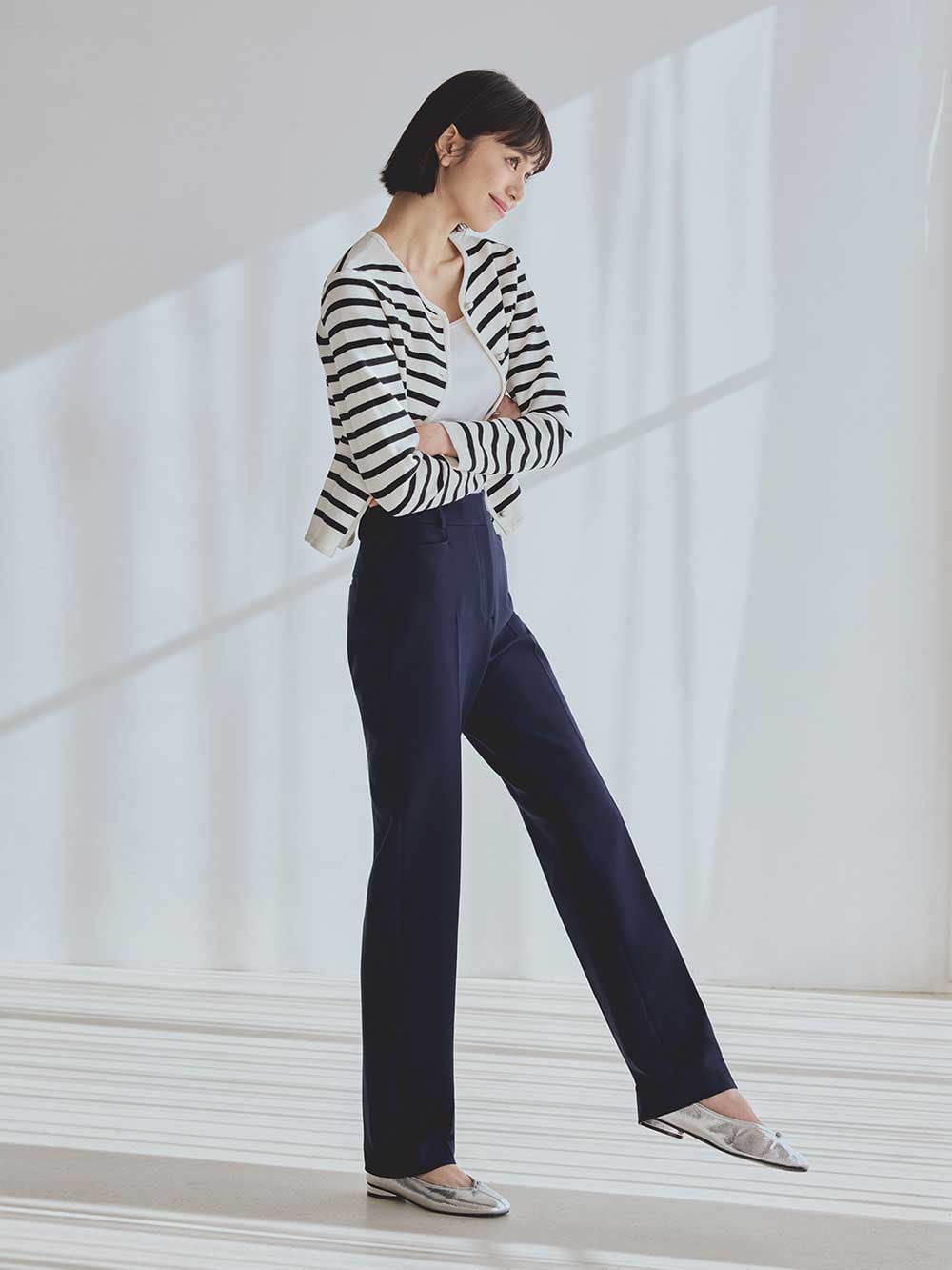 コットンブレンドカーディガン