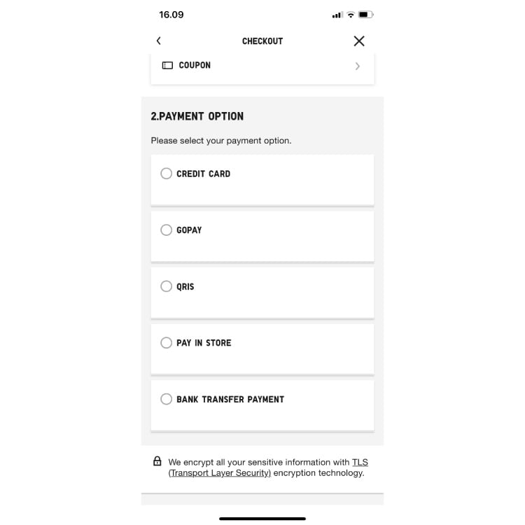 Step 3: Select your preferred payment method