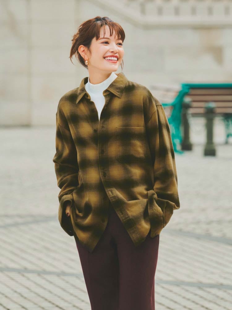 ちょっとしたお出かけ_フランネルチェックシャツサムネイル02