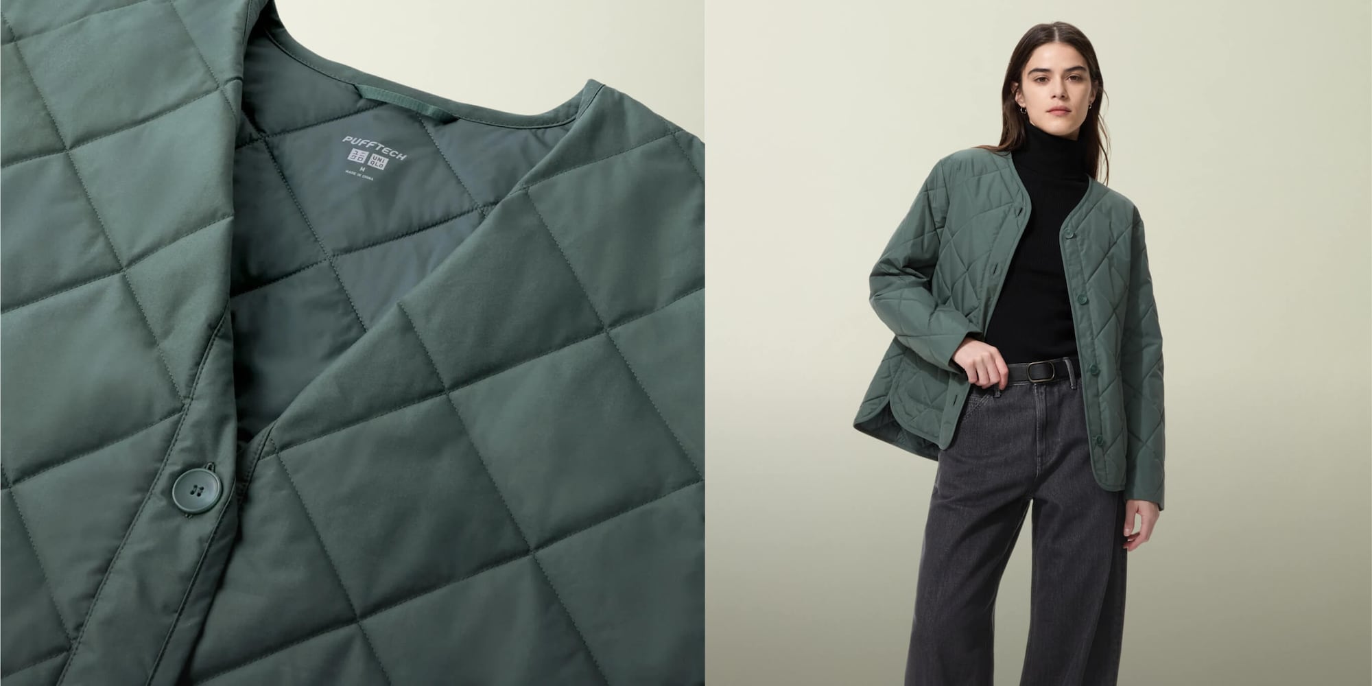 Get a fresh start with just-arrived fresh styles, like the
PUFTTECH Collarless Jacket.