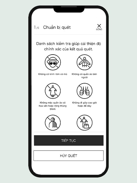 Review the checklist before scanning