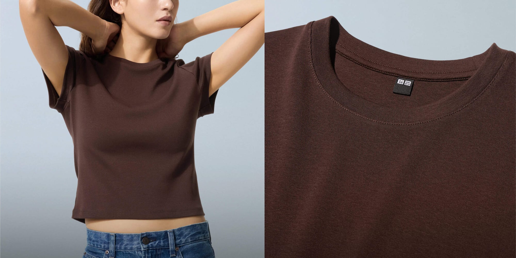 A fitted design with a '90s style cut.