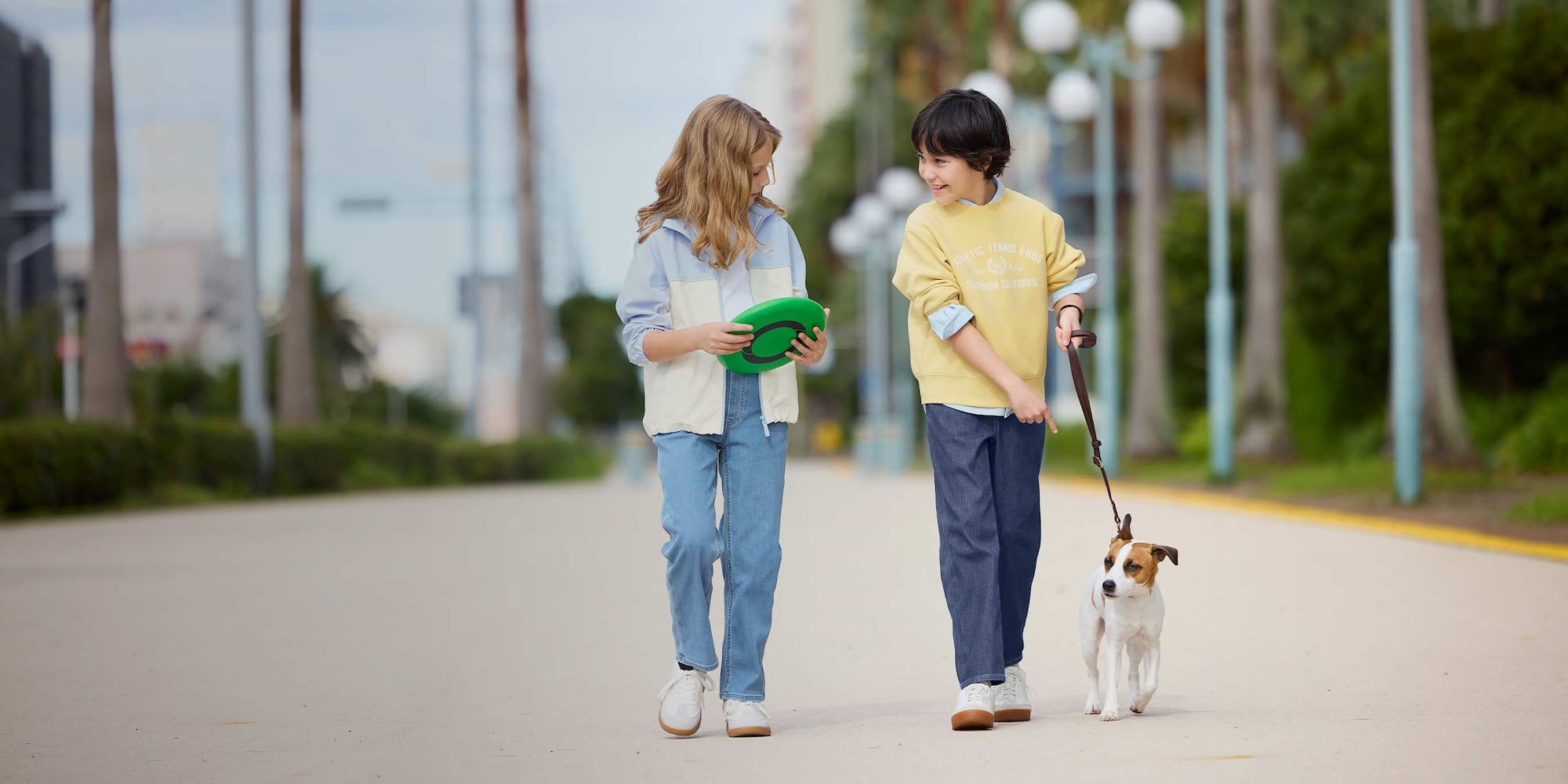 two models wearing EZY Regular Jeans