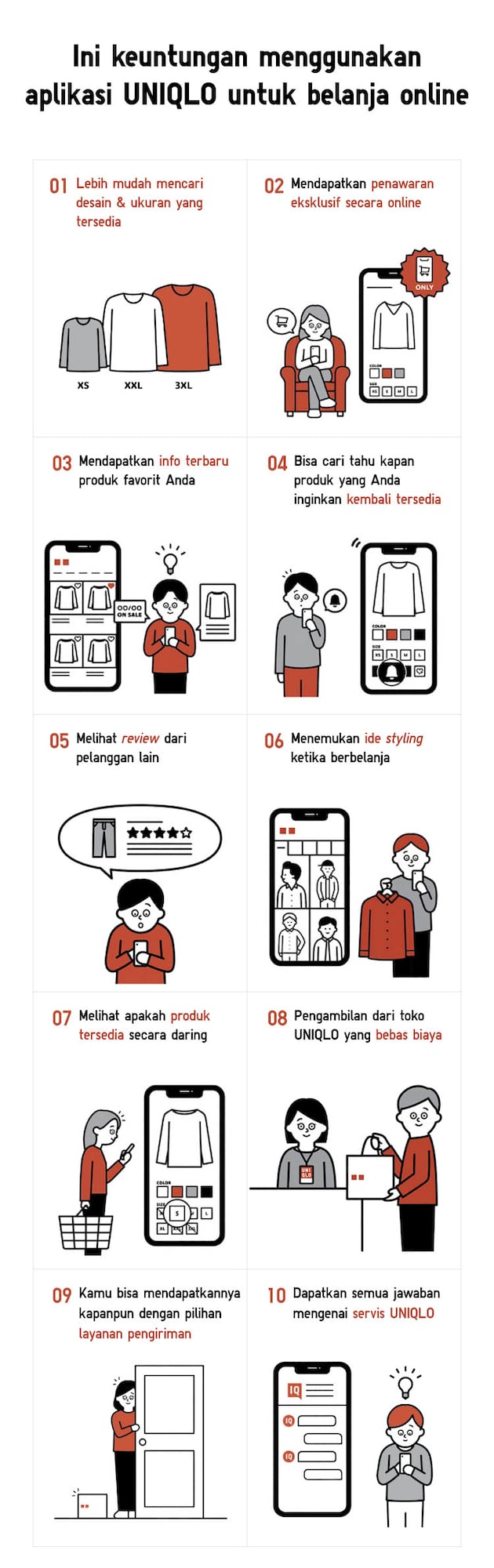 Keuntungan menggunakan aplikasi ketika anda berbelanja online