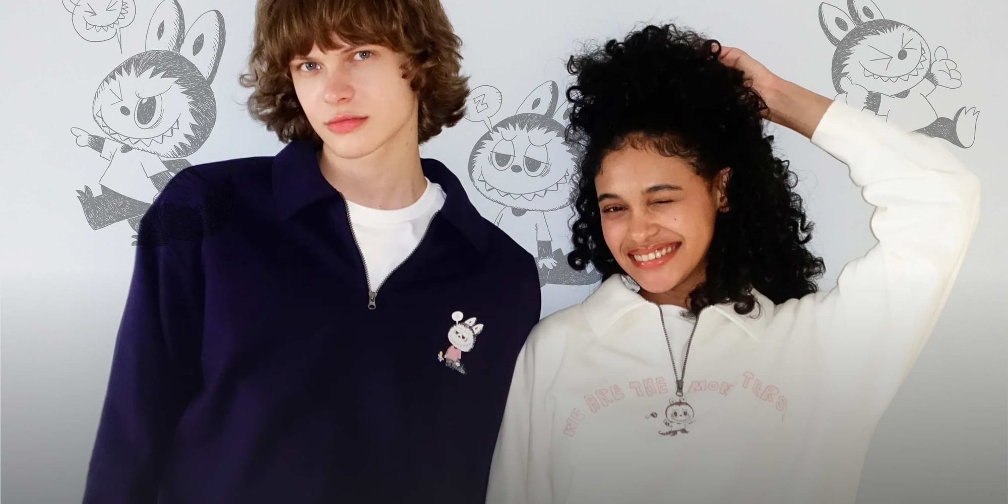 Graphic tees and sweatshirts featuring 
THE MONSTERS and Labubu.