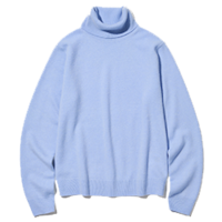light blue turtleneck