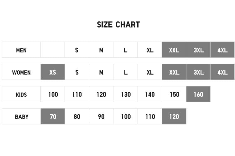 UNIQLO SIZE CHART