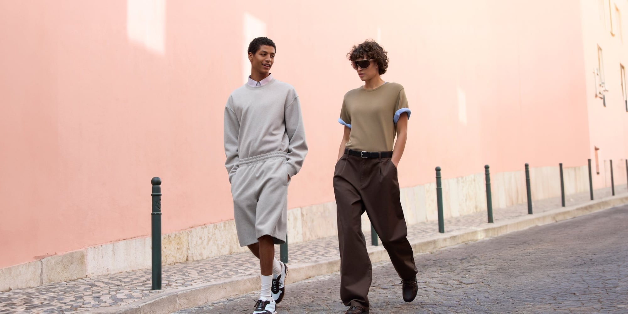 two models wearing UNIQLO : C Spring/Summer 2026