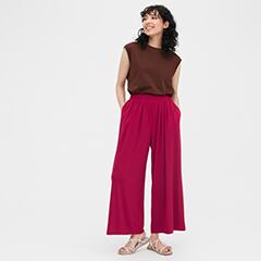 ギャザーワイドパンツ