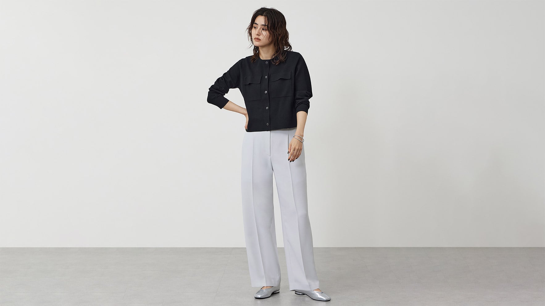 美品　プラステ　パンツスーツ　М・L　ノーカラー総裏　ストレッチ　センタープレス 楽天市場】◇[SMA-MZ-PANTS2]SOLAMONAT(ソラモナ) モッツァレラ