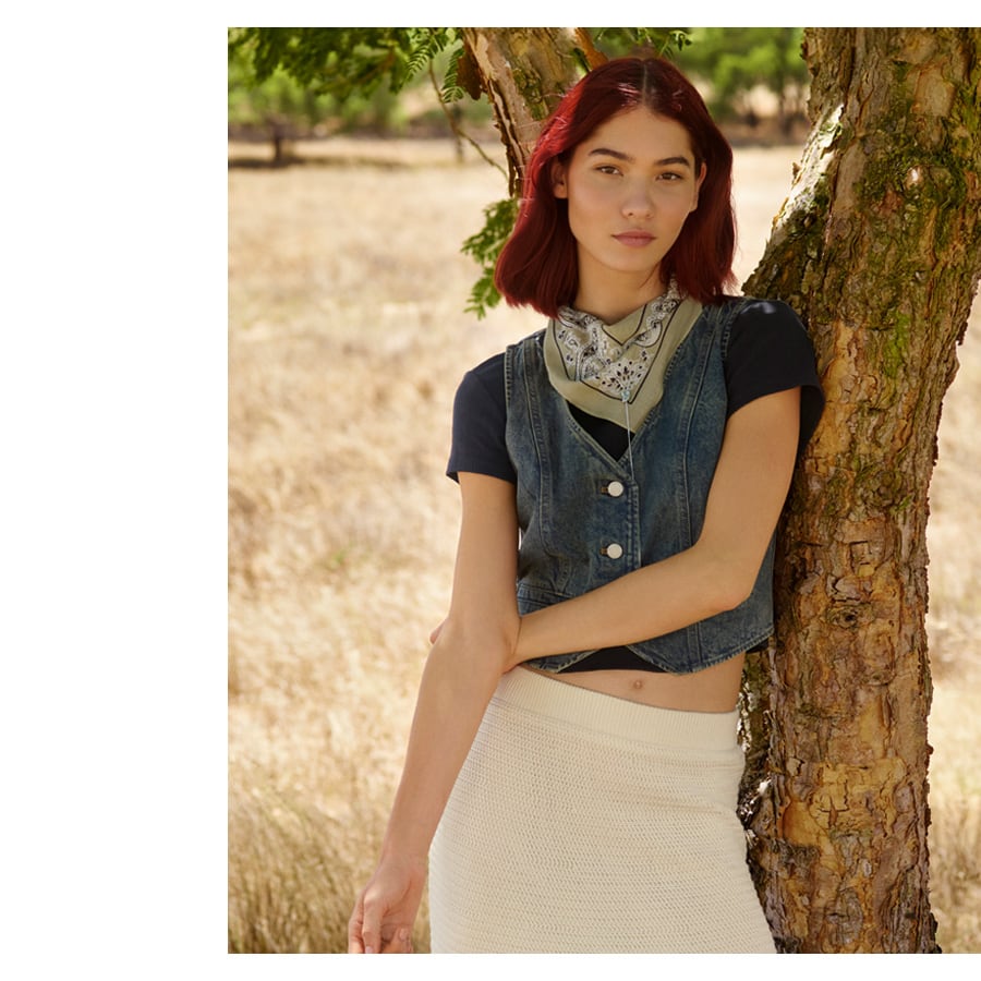 Lacy Stitch Knitted Skirt