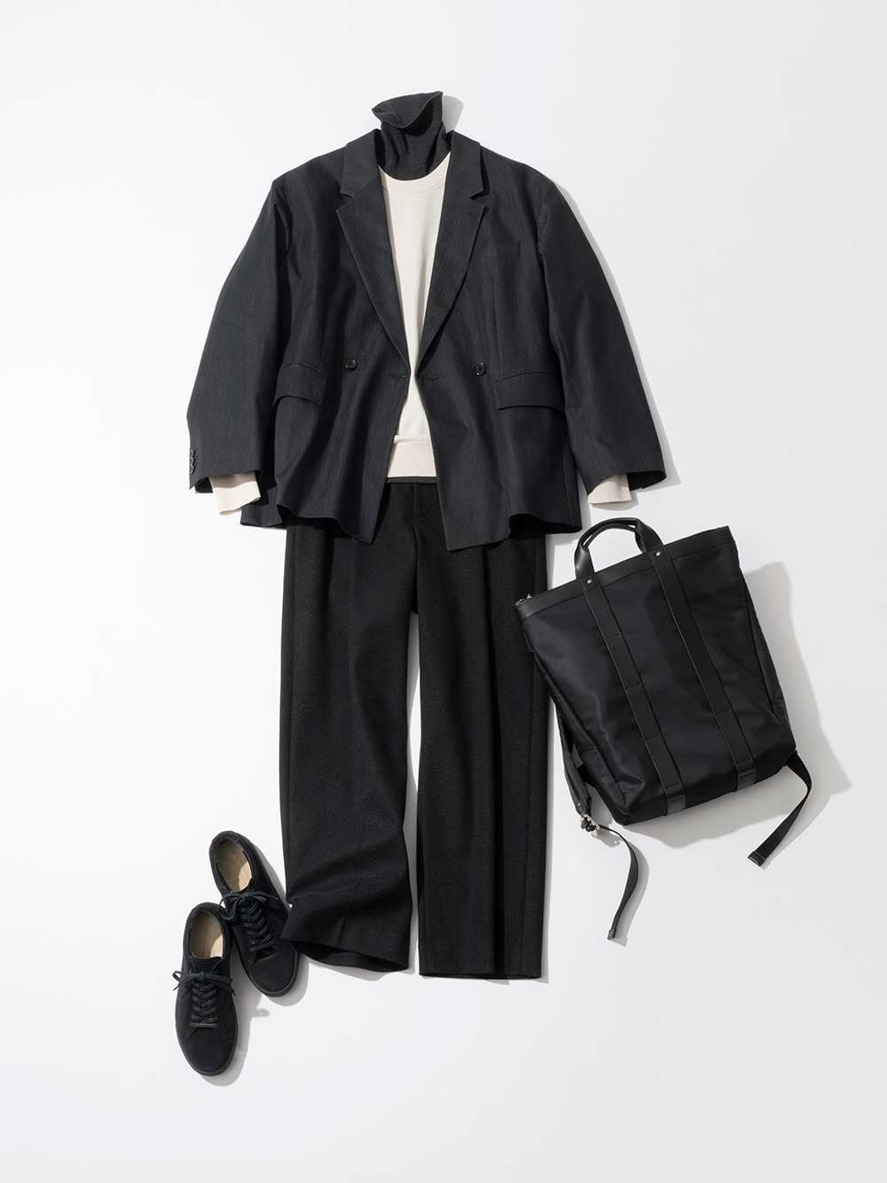 冬から春へ、季節をまたぐスマートな一着