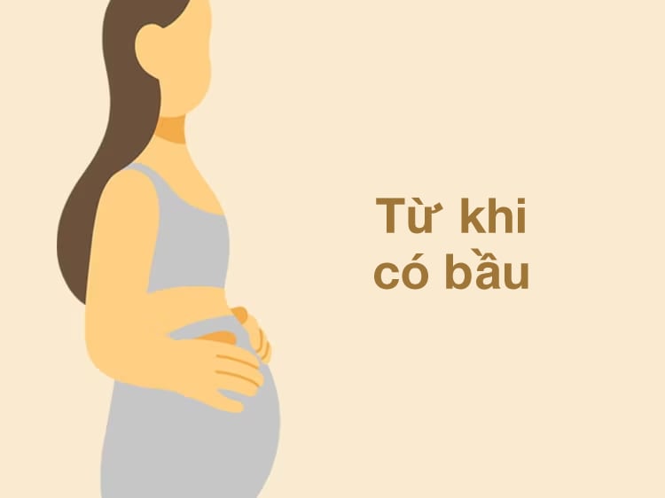 From pregnancy