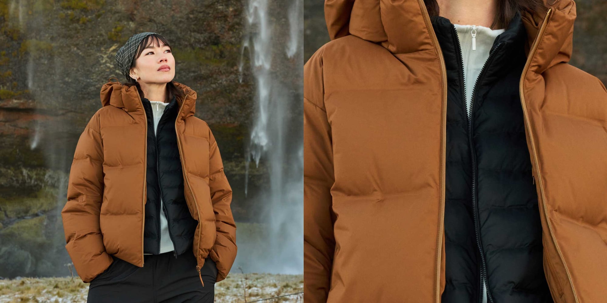 Stitch-free construction to block out cold wind.