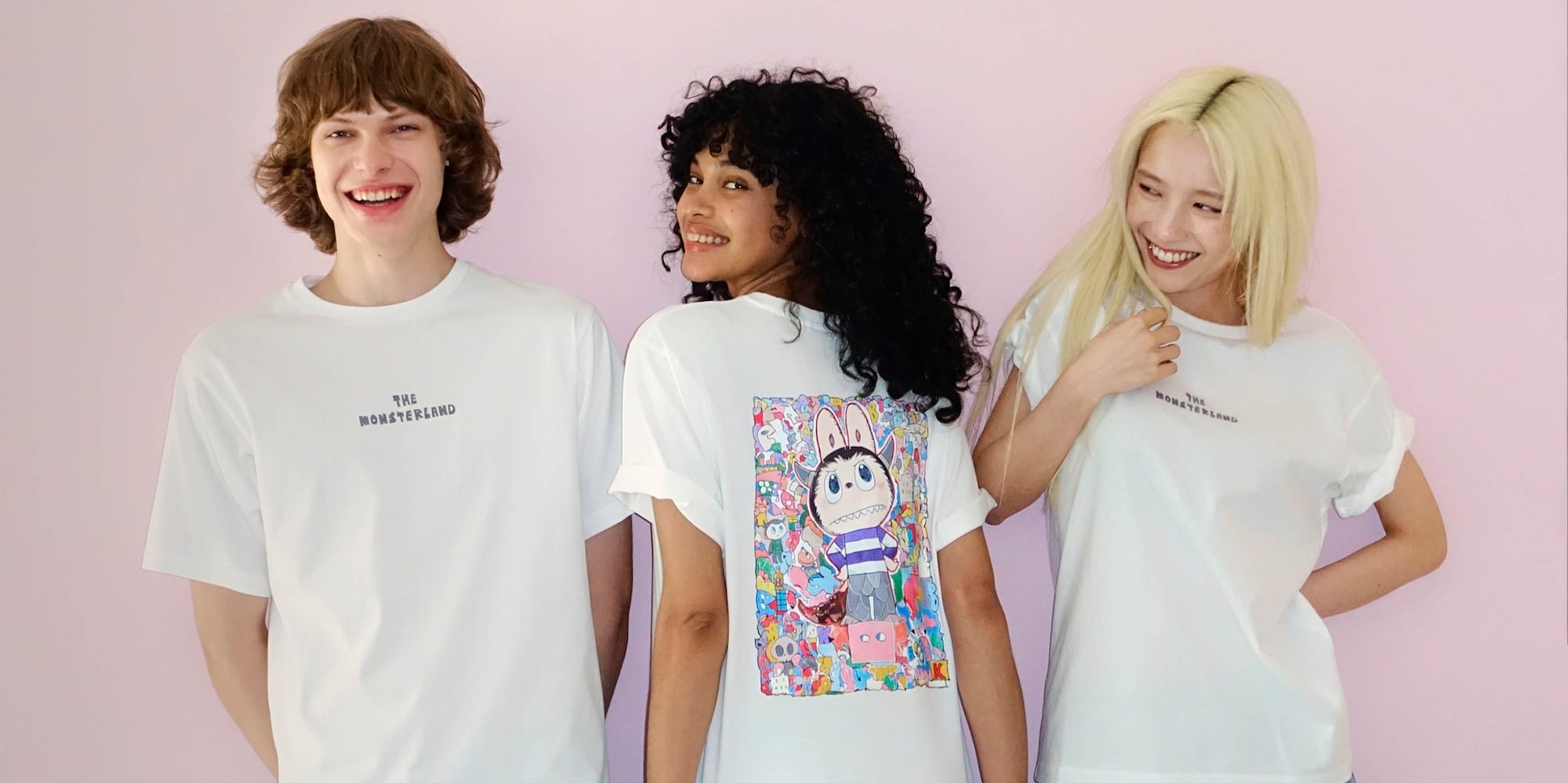 Graphic tees and sweatshirts featuring 
THE MONSTERS and Labubu.