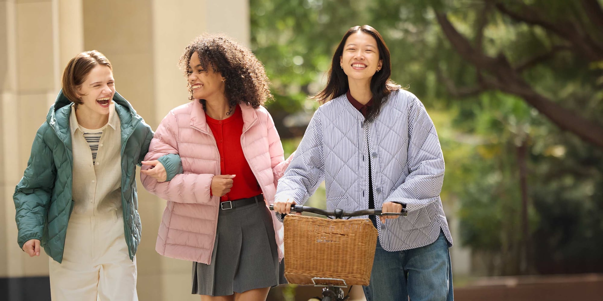 three models wearing various PUFFERTECH Jackets
