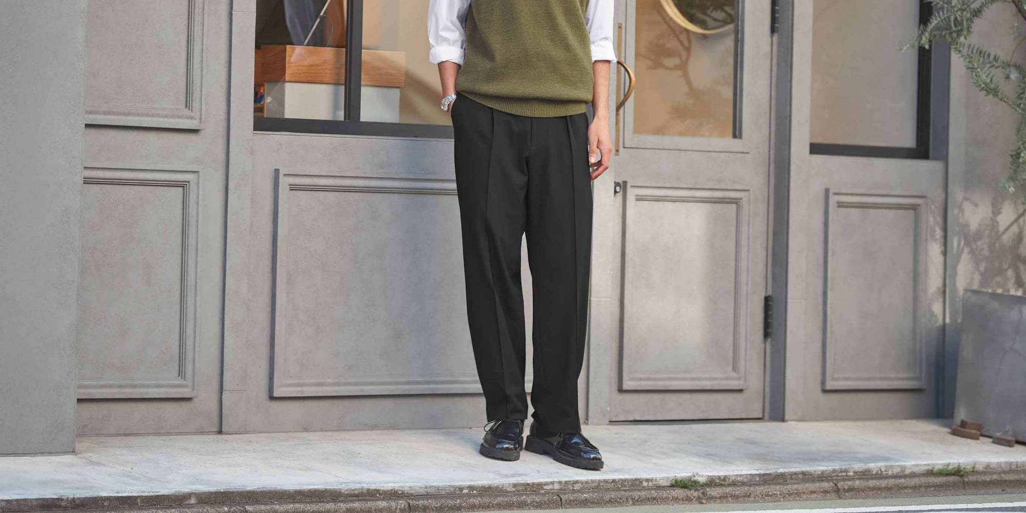 Sleek bottoms in quality, comfortable fabrics.