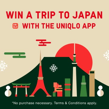 An image of Enter to win a trip to Japan with the UNIQLO App