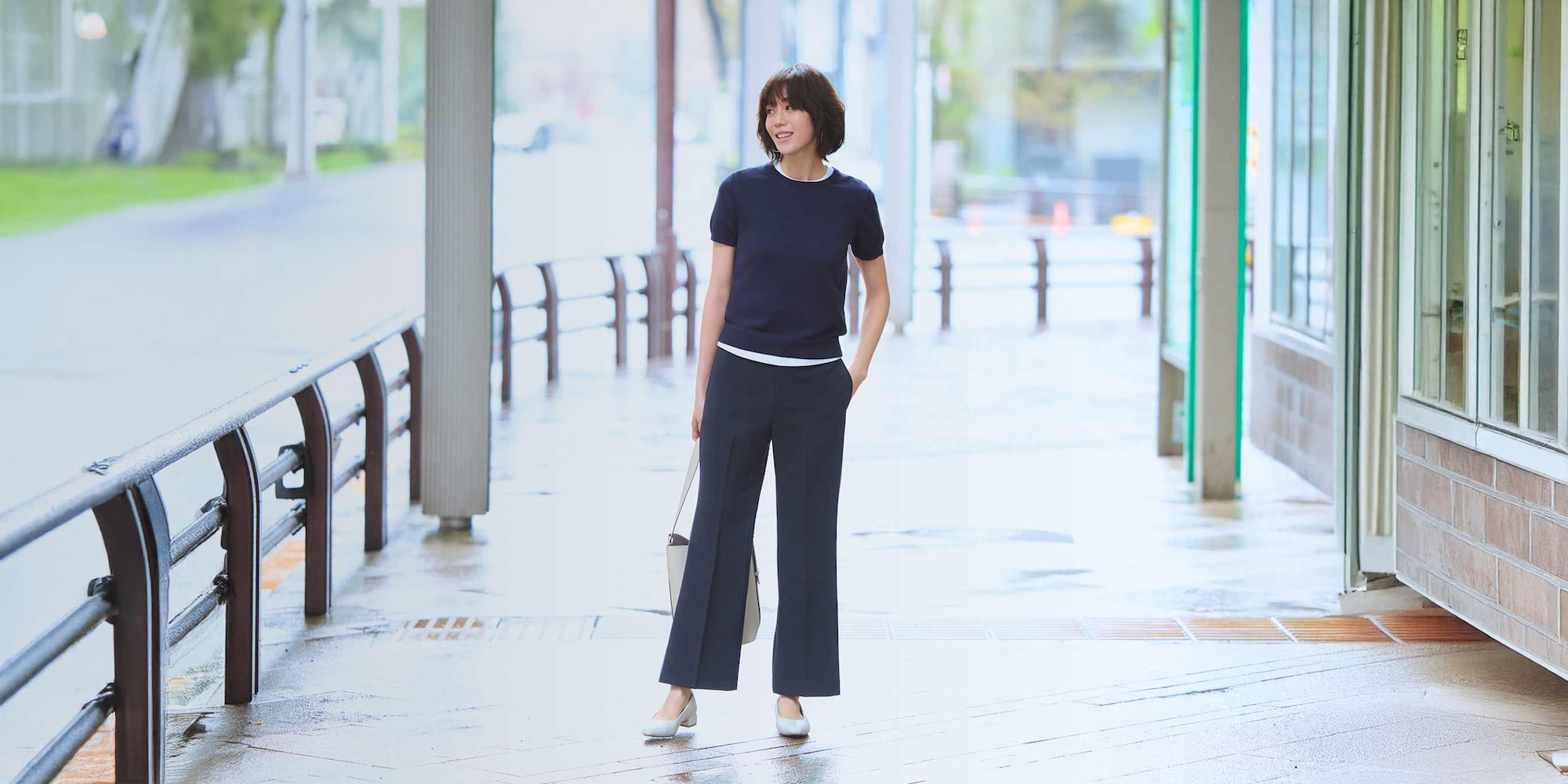 Smart flared trousers