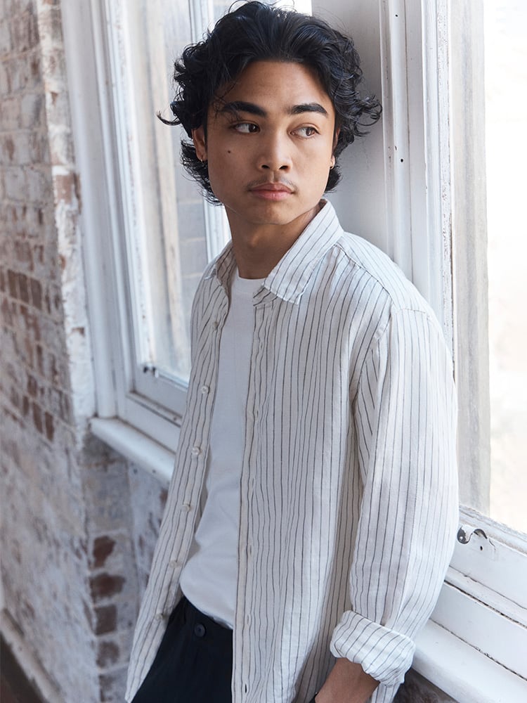 유니클로 리넨 린넨 셔츠 팬츠