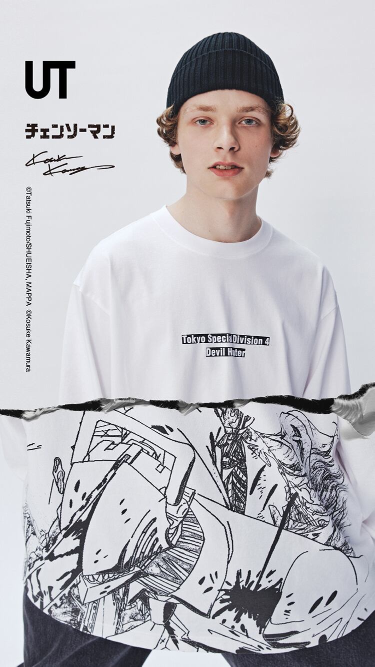 [WKNDRS] CHAINSAW T-SHIRT /追跡付 Anime Chainsaw Man x Kosuke Kawamura UT | UNIQLO CA