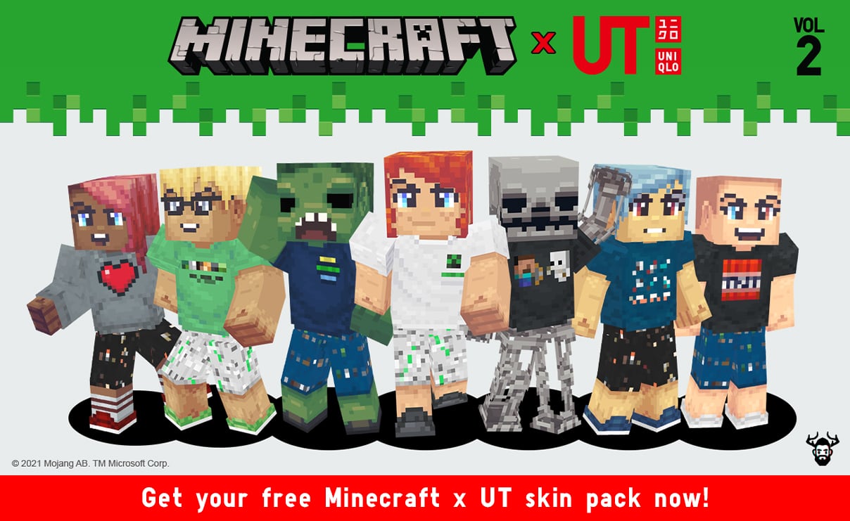 uniqlo minecraft t shirt