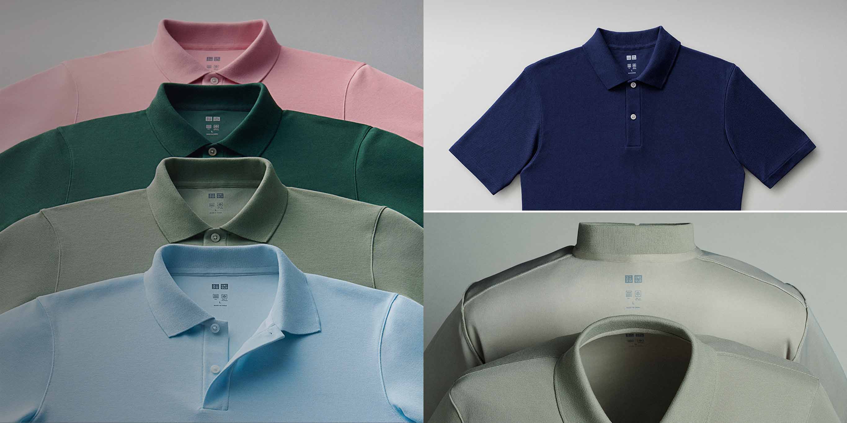 Versatile polos in modern fits and fabrics.