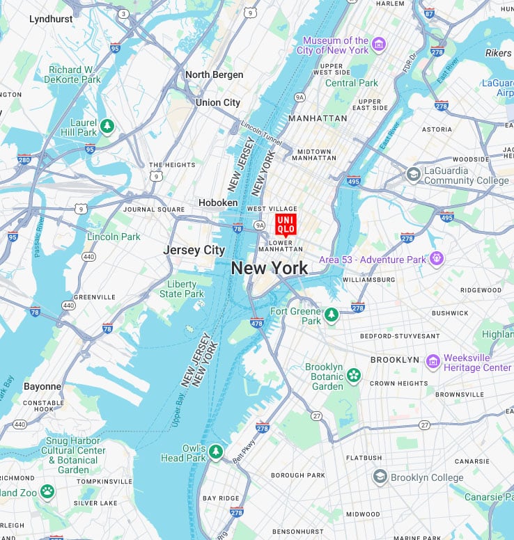 UNIQLO SoHo Map View