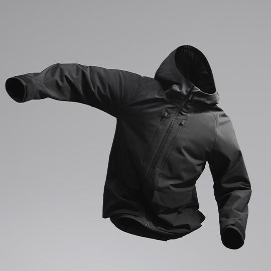 ハイブリッドダウンパーカ(3Dカット)