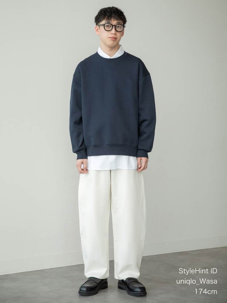 バレルパンツ ストレート モデル画像