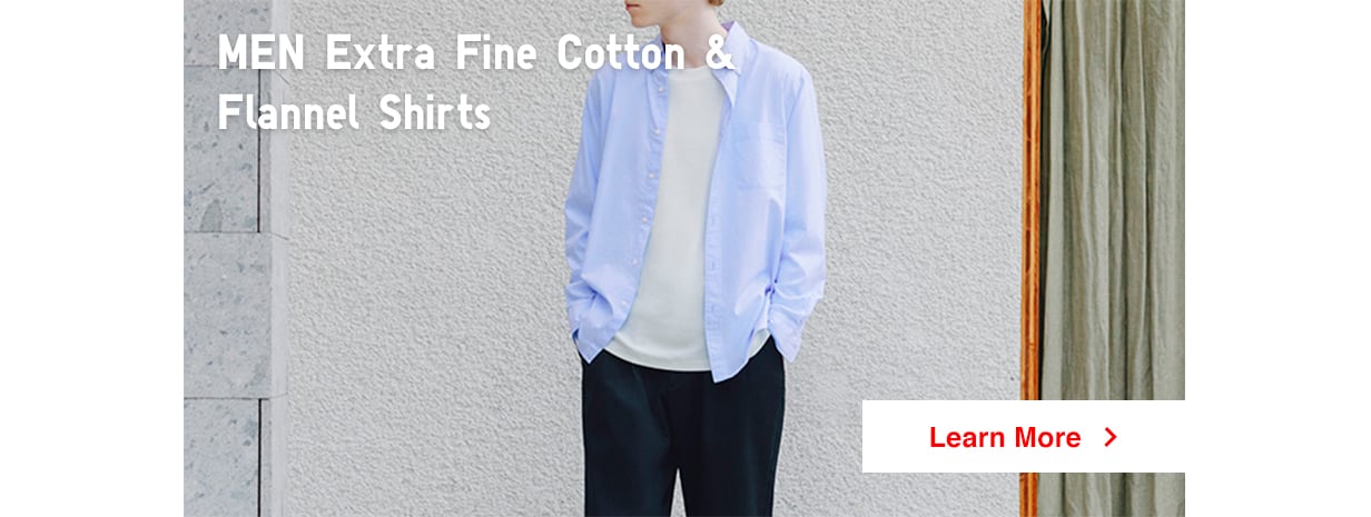 UNIQLO UPDATE - Men Extra Fine Cotton & Flannel