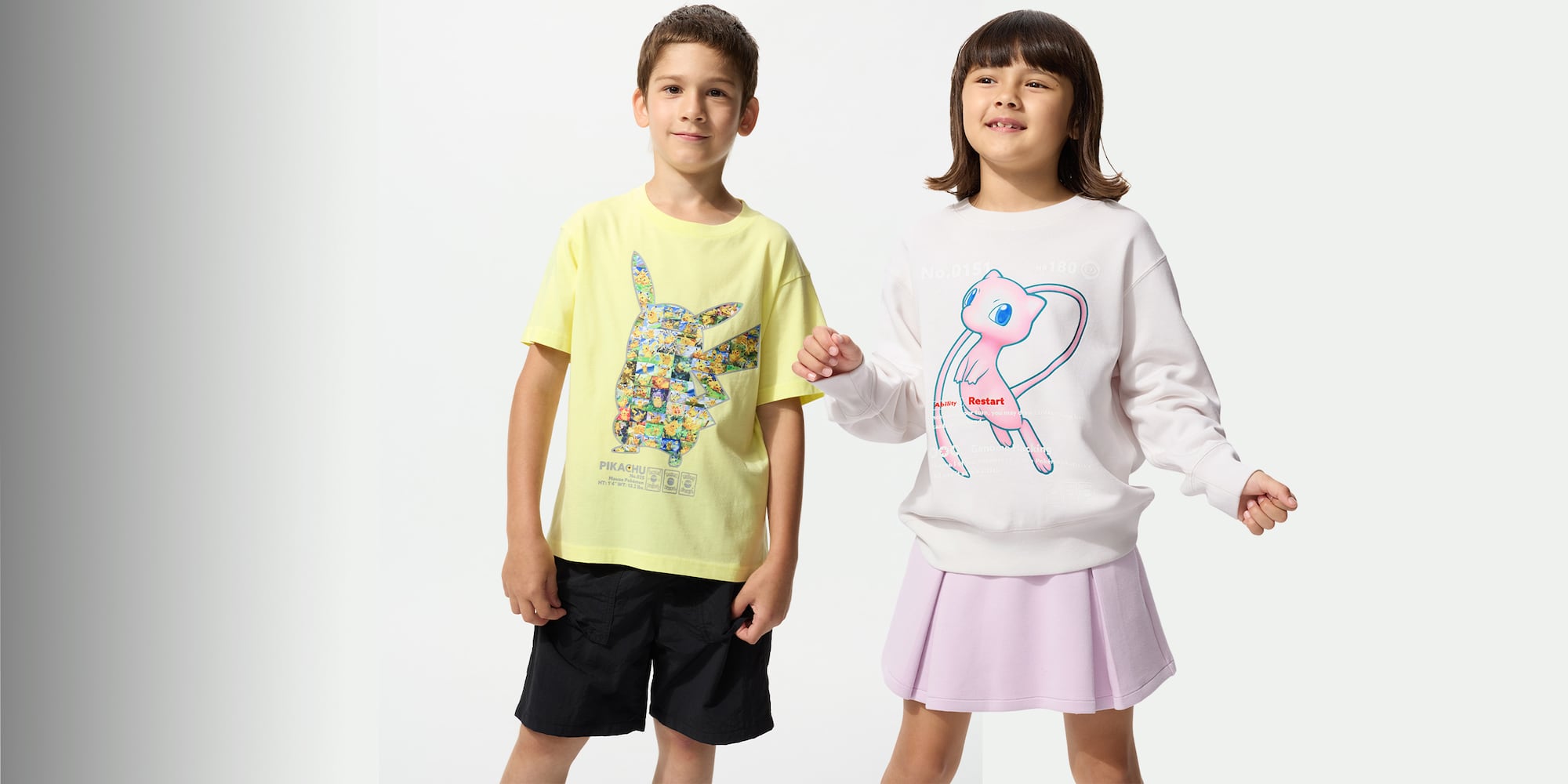 This UT collection features designs
inspired by Pokémon card illustrations.