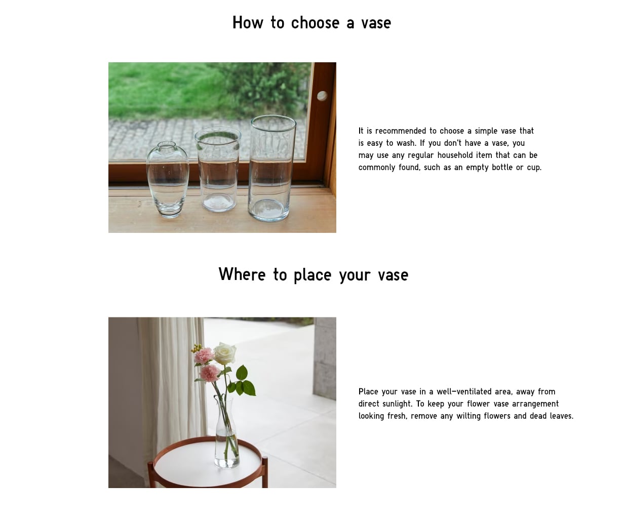 Flower Care Guide