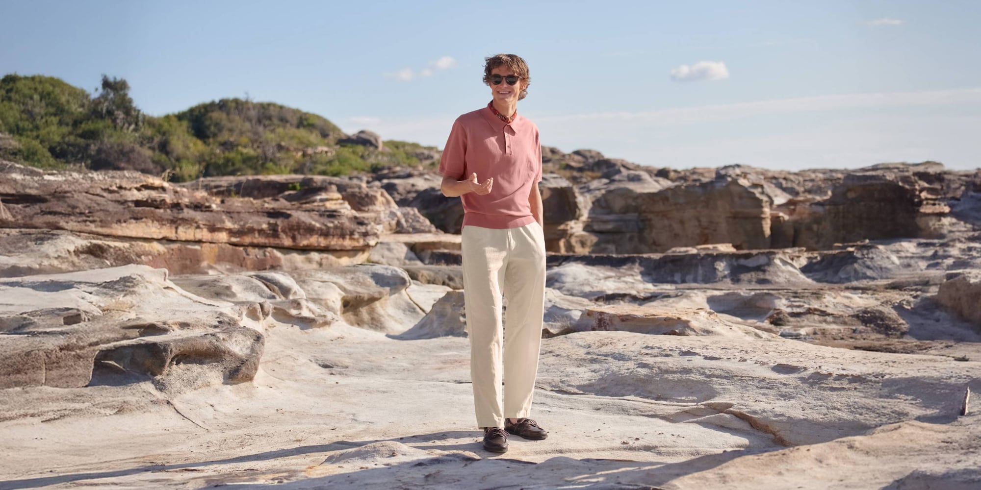 Linen Blend Relaxed Pants