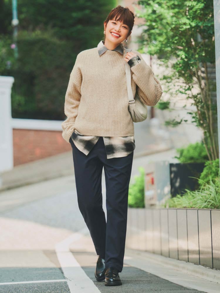 おすすめの新作_スフレヤーンモックネックセーター02