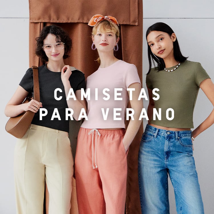 Mujeres vistiendo camisetas en diferentes colores