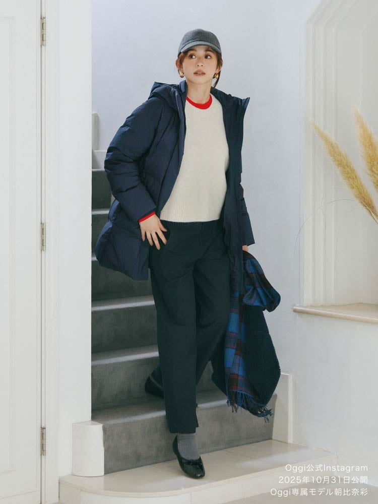 朝比奈彩が着こなすユニクロの上着コレクション 画像05