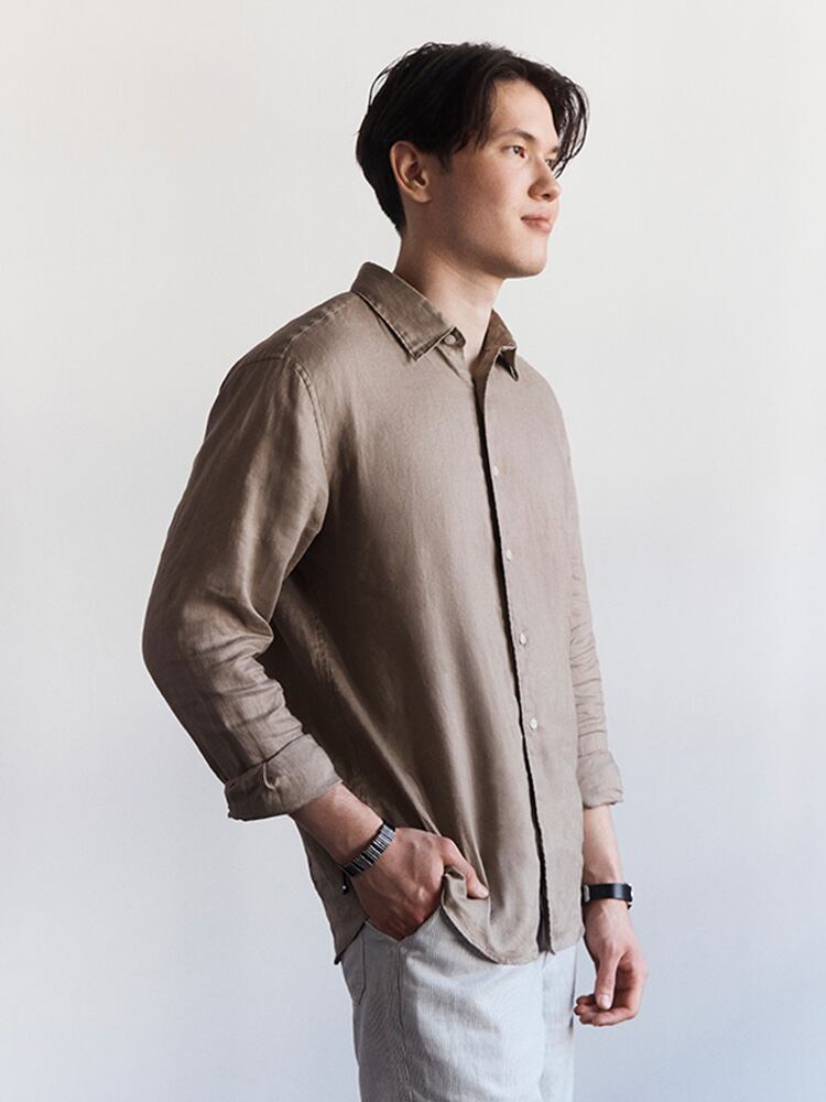 유니클로 리넨 린넨 셔츠 팬츠