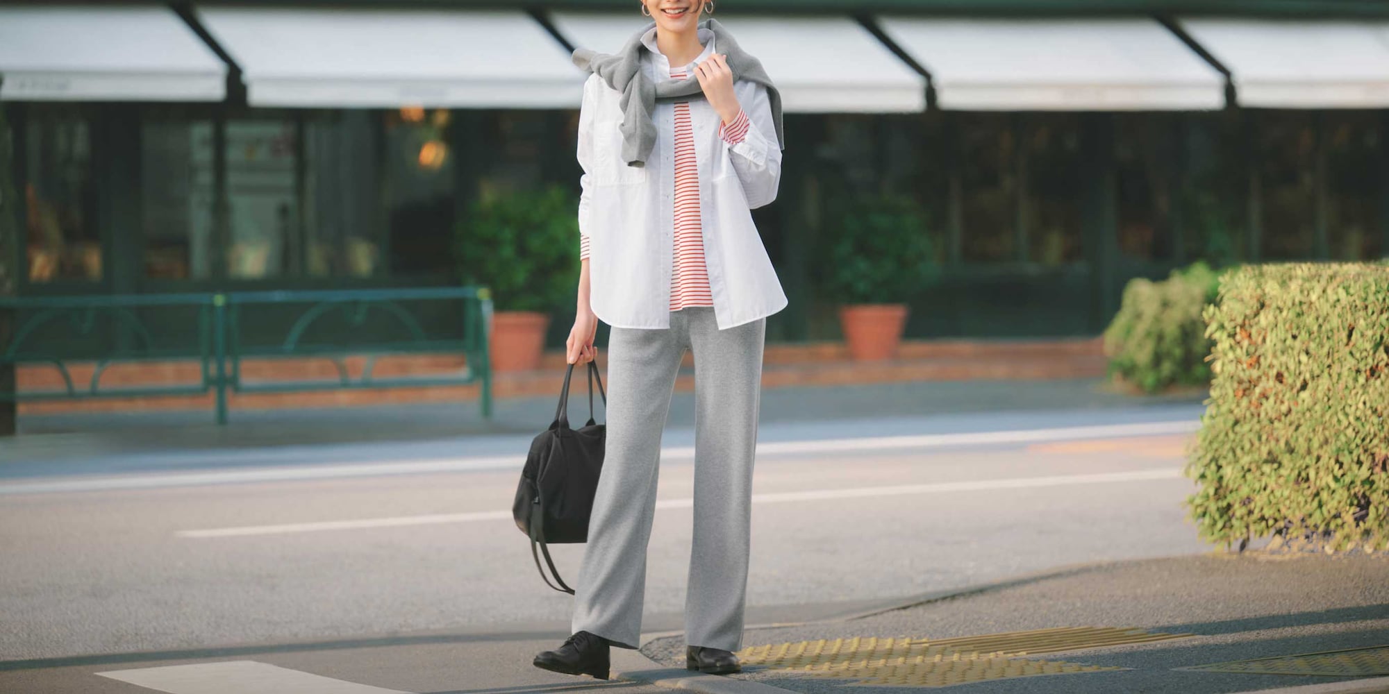 Soft knit without the itch in machine-washable fabric for easy care.