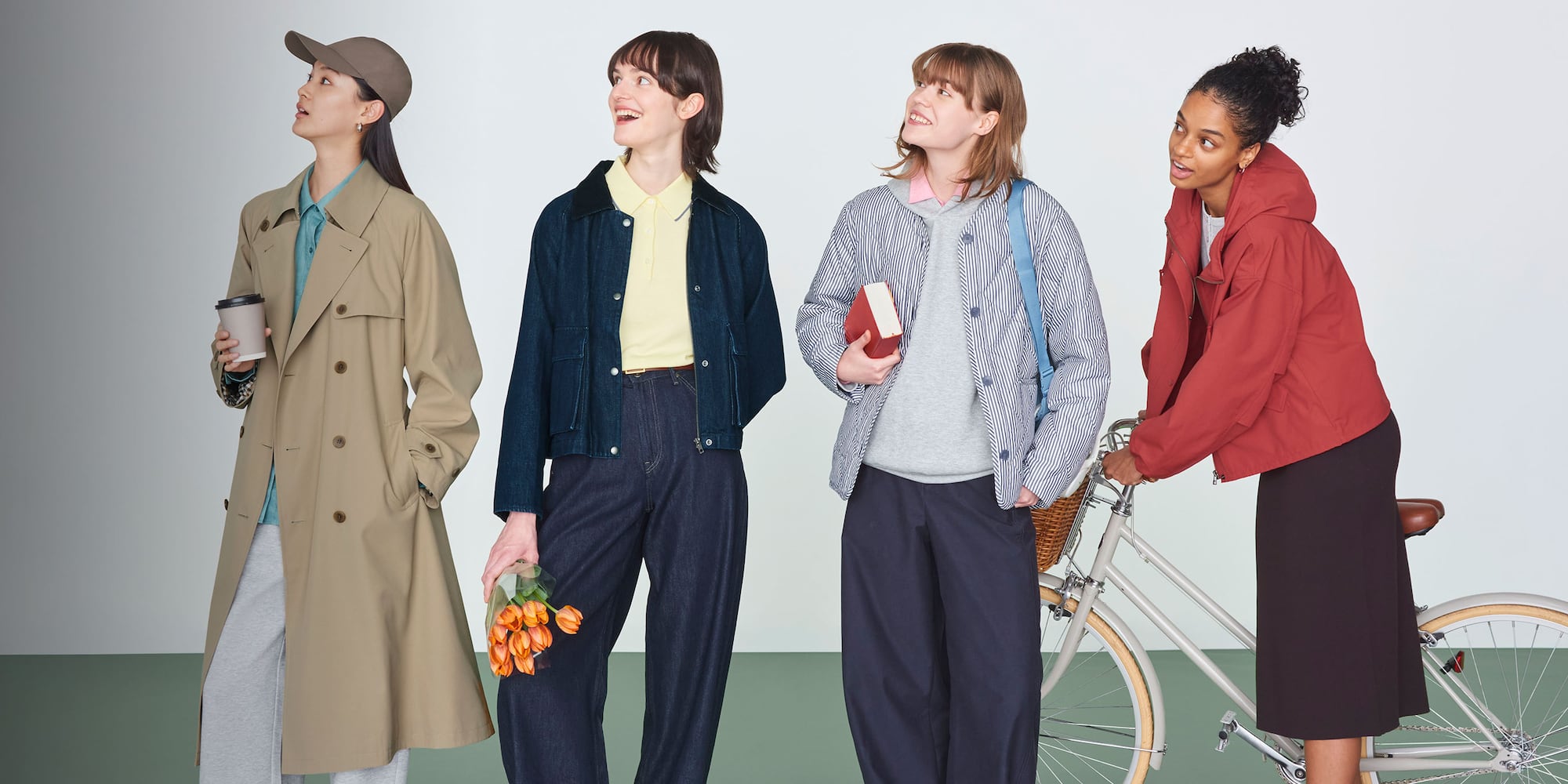 Get ready for layering and transitional
dressing with our versatile collection
of stylish outerwear.