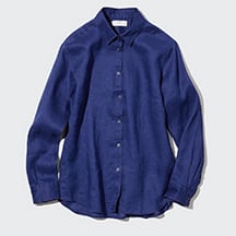 W's premium linen L/S shirt