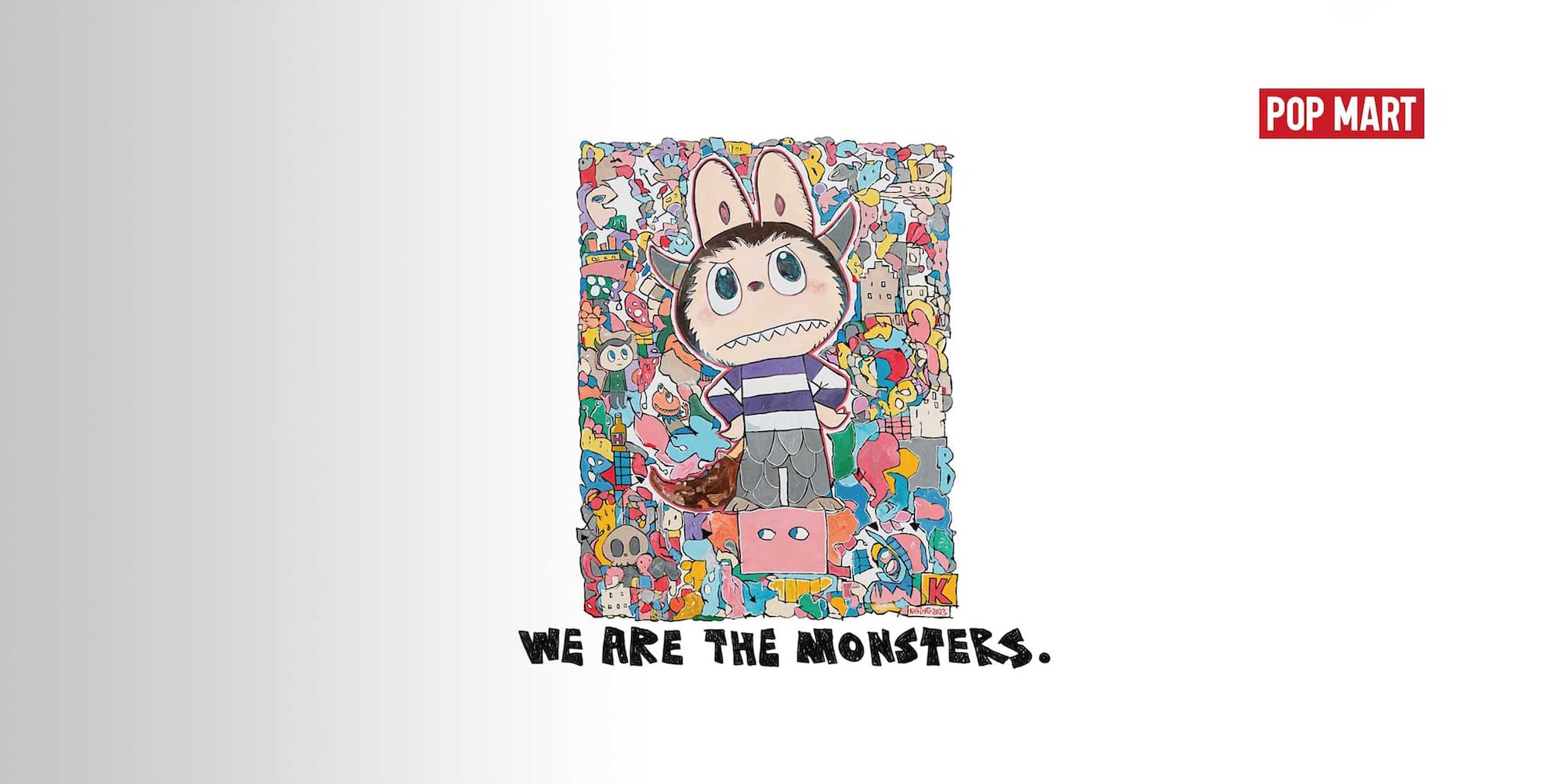 Graphic tees and sweatshirts 
featuring THE MONSTERS and Labubu.