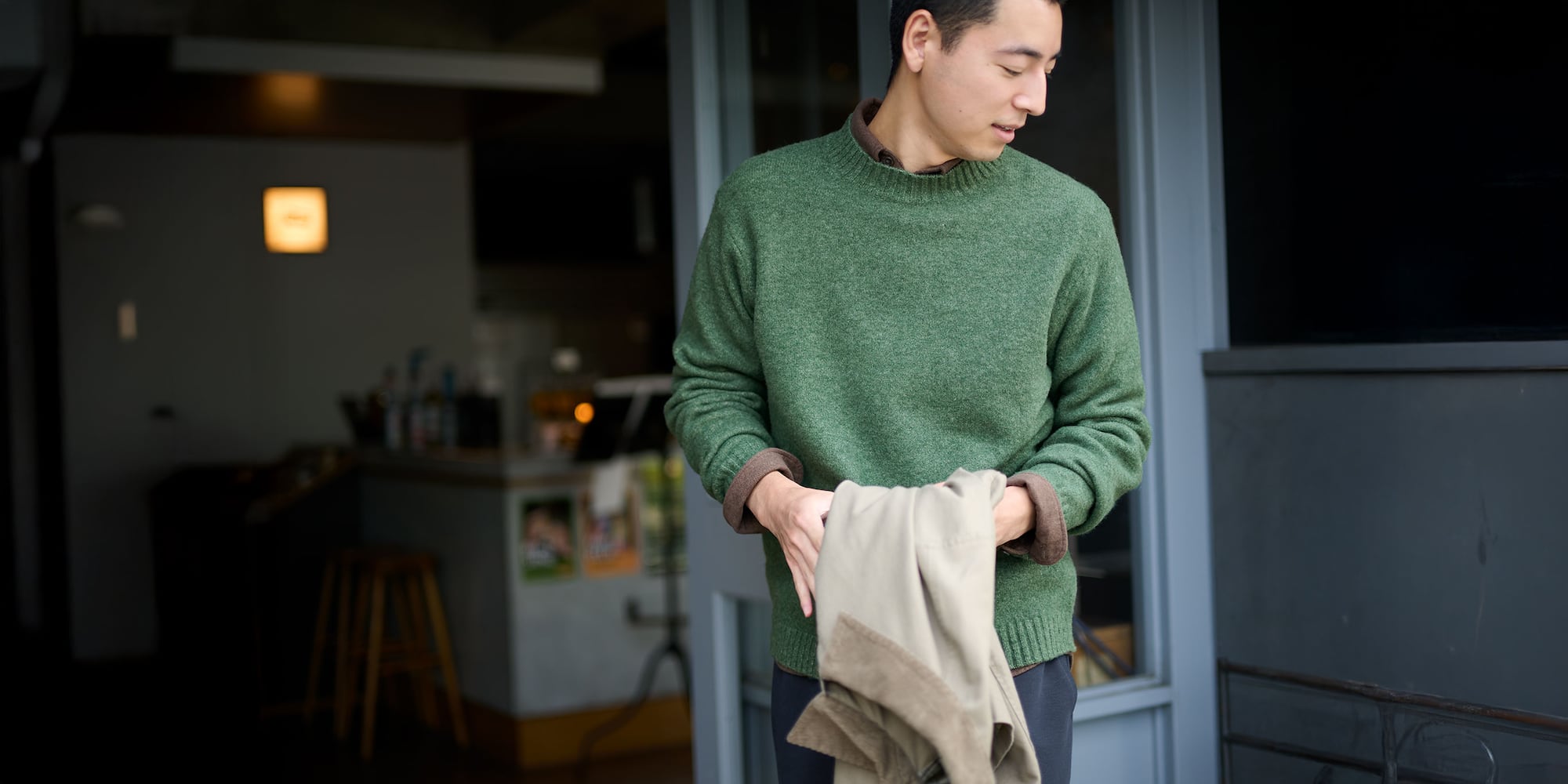 Souffle Yarn Crew Neck Sweater