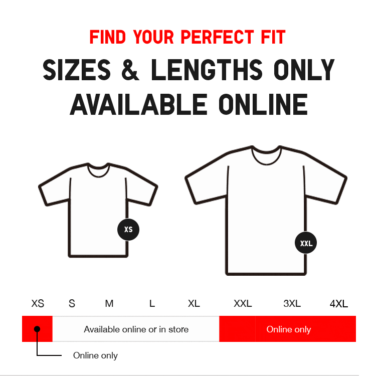 UNIQLO Extra Sizes